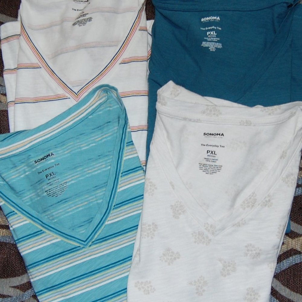 4/$15, 100% cotton tees